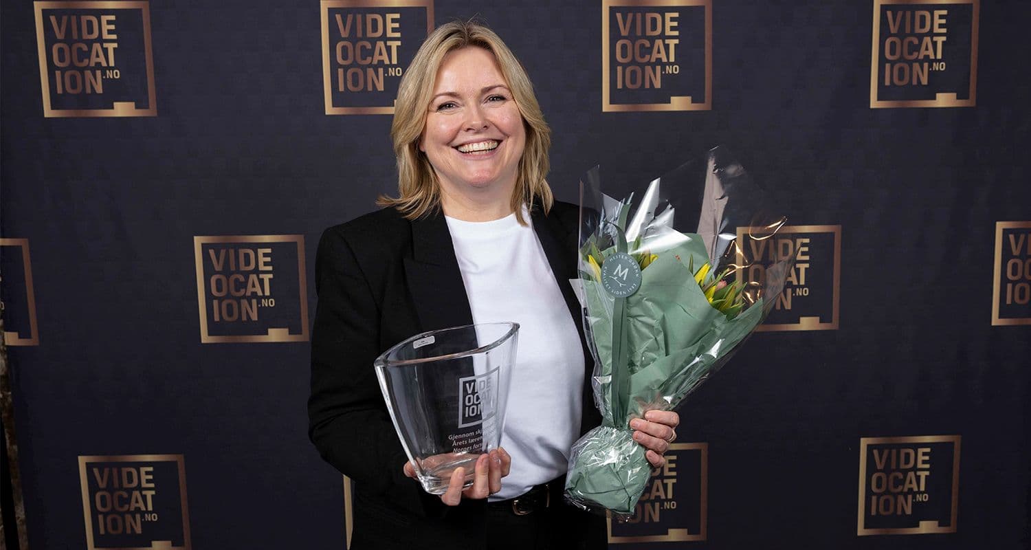 HR-direktør Hilde Vestrheim mottok prisen på vegne av Forskningsrådet