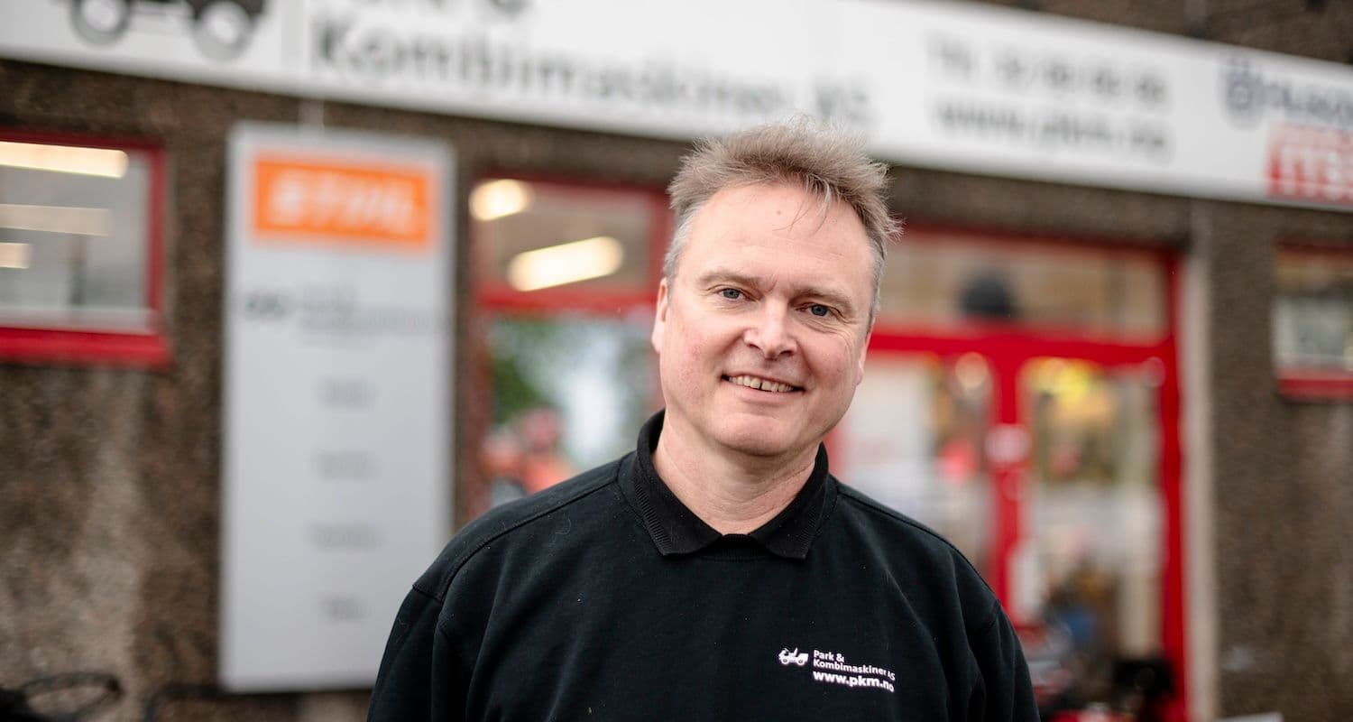 Espen Enersen i Park & kombimaskiner satser på kompetanseutvikling